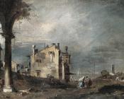 Capriccio with Venetian Motifs - 弗朗西斯科·格拉蒂